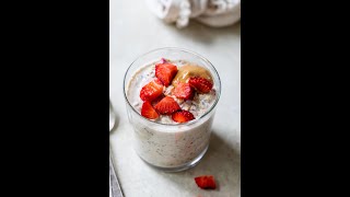 OVERNIGHT OATS RECIPE  perfect for health  weight loss shorts oatmeal [upl. by Arebma]