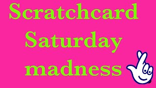 Scratchcard Saturday madness ￼1 [upl. by Asilaj]