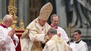 The Last Solemn Papal Liturgy of Benedict XVI Episcopal Ordination of Georg Gänswein 06012013 [upl. by Libenson]