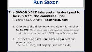 Installing and Using Saxon for your XSLT Development [upl. by Myranda]