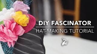 How to Make a Fascinator  Make your own headpiece this spring racing season  DIY Tutorial [upl. by Yerrot]