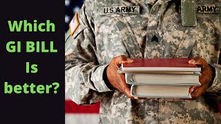 Montgomery or Post 911 GI Bill A side by side comparison [upl. by Mikkanen]