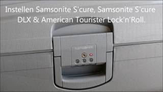 Samsonite Scure Samsonite Scure DLX amp American Tourister LocknRoll TSAslot instellen [upl. by Nohs]