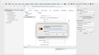 Xcode  ARKit  Tutorial  Lesson 2  Keychain password popup error [upl. by Lleuqram]