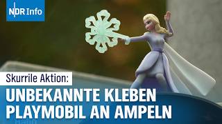 Eine Stadt im PlaymobilFieber Unbekannte kleben Figuren an Ampeln  NDR Info [upl. by Yacov171]