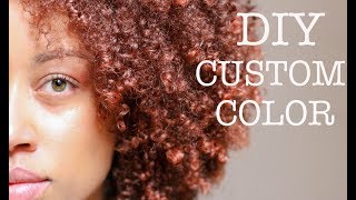 How To Get Custom Ginger Hair Color  Box Dye  Creme of Nature [upl. by Mitzie]