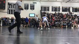 22319 Lucas Prendergast vs Brody Colbert Williamstown CONSOLATION MATCH 132lbs [upl. by Gus]