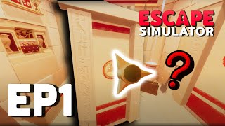 EP1 The Best Escape Room Game Can We Figure it Out  Escape Simulator [upl. by Schwab]