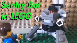 Fallout 4 Sentry Bot in LEGO   How To Build [upl. by Eladnor794]