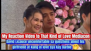 David Licauco uncomfortable sa Questions about his Girlfriend 🤐 at kung In love 💞 sya kay Barbie 🤭💝💘 [upl. by Cyna]