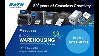 SATO Argox Booth at India Warehousing Show IWS 2023 [upl. by Pahl431]