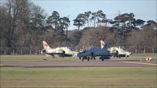 RAF Lakenheath 18th January 2024 3x Hawk T67 RAVN AEROSPACE Flying with the F15E Eagles [upl. by Duntson]