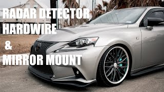 Radar Detector Mirror TapHardwire for Lexus [upl. by Inattirb]