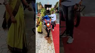 YAMAHA V3🏍️ BIKE DELIVERY 🎉🎊 kgfdailogue minivlog newshorts travel purchase automobile  viral [upl. by Dedrick990]