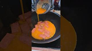 DELICIOUS LUNCHEON MEAT WITH EGGS 😋🤪 food cooking omelet [upl. by Godard]