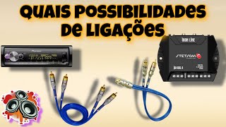 COMO LIGAR CABOS DE AÚDIO RCA E CABOS Y TEM VÁRIAS FORMAS [upl. by Eniawd560]