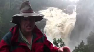 Tim The Yowie Man at Ginninderra Falls March 2012 [upl. by Nonnac]