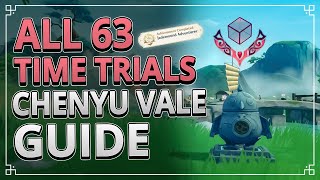 All 63 TIME TRIALS Chenyu Vale GUIDE  Genshin Impact 44 [upl. by Noissap]