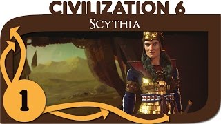 Civilization 6  Scythia Gameplay  Quick Domination  Ep 1 [upl. by Ronile]