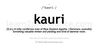 How to pronounce Kauri  English pronunciation [upl. by Htenaj]