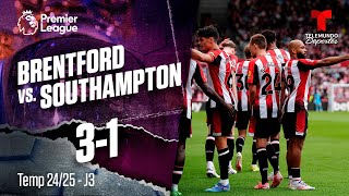 Highlights amp Goles Brentford vs Southampton 31  Premier League  Telemundo Deportes [upl. by Antony]