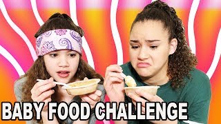 Baby Food Challenge Haschak Sisters [upl. by Beryl]