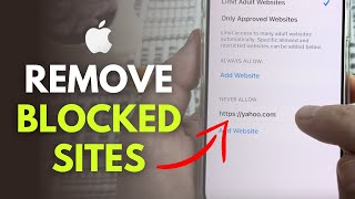 How To Remove A Blocked Website On iPhone [upl. by Jackie]