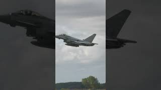 3 RAF Typhoons taking off [upl. by Petigny237]