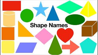 Shape Names  KidsLearner [upl. by Esbenshade]