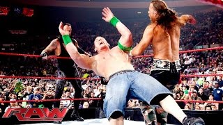 John Cena amp The Undertaker vs DGeneration X vs JeriShow Raw November 16 2009 [upl. by Annil]