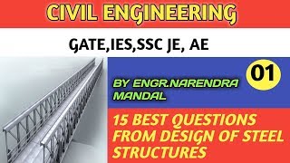 0600 Design of Steel Structures MCQ by quotCivil Ratnaquot ESEGATEUPSCAE SSC JECIVIL ENGINEERING [upl. by Leopoldine]