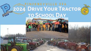 Pinckneyville High School FFA Drive Your Tractor To School Day for National Ag Week 2024 [upl. by Dyanna]