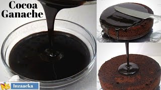 Cocoa Ganache  Fat Free Ganache With Cocoa Powder  No Cream No Milk No Butter No Chocolate [upl. by Calise]