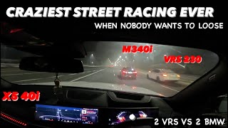 Craziest Street Racing Ever M340i Vs X5 40i Vs Vrs230 Vs Vrs245  When Nobody Want’s To Loose [upl. by Boorer453]