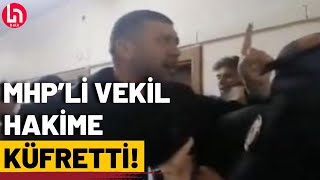 Seçimin iptal edildiği KayseriPınarbaşında skandal görüntü MHPli vekil hakime küfür etti [upl. by Iralav]