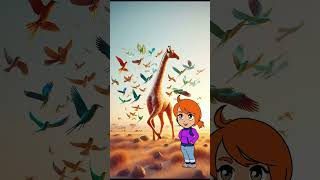 Giraffe Rhymes in English  Fun Animal Poems for Kids  Easy Giraffe Poem for Children [upl. by Cavan]