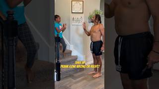 Shut up Prank Gone Wrong or Right Y’all tell us Did we get him 🤣😭 shorts shortsvideo [upl. by Neisa]