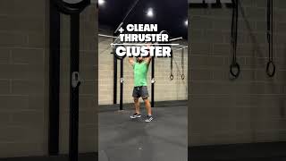 Thruster vs Clusters crossfit weightlifting thrusters [upl. by Llenehc]