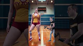 Super Tall Woman Dances You Wont Believe Her Volleyball Moves tallmodel tallwoman [upl. by Nana]