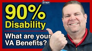 VA Benefits with 90 ServiceConnected Disability  VA Disability  theSITREP [upl. by Ecyar]