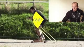 Analyse technique du 1 temps en rollerski [upl. by Pascasia]