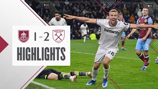 Burnley 12 West Ham  Late Soucek Winner Gives Hammers Victory  Premier League Highlights [upl. by Belak]