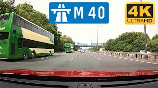 4K Drive  London Heathrow to Birmingham  M40 Motorway  England 🇬🇧 [upl. by Daniel674]