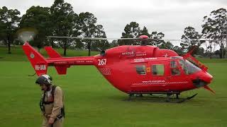 BK  117 VH  UAN at Goonellabah Lismore Flood April 2017 [upl. by Jaret]