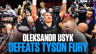 Oleksandr Usyks Immediate Reaction To Defeating Tyson Fury [upl. by Aronos]