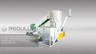 Plastic Agglomerator Machine for Recycling Material [upl. by Einnaj863]