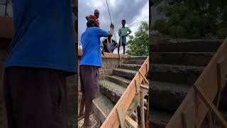 Staircase ConstructionReinforcement Roof Artached Steps Making with ConcreteStairs Concrete [upl. by Novak]