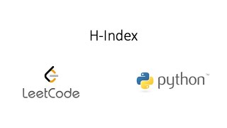 Leetcode  HIndex Python [upl. by Eetnuahs]