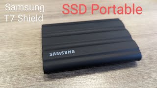 Распаковка Samsung Shield t7 SSD тесты скорость  Защищённый портативный накопитель [upl. by Relyuc]