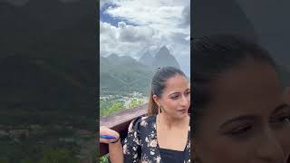 Gros Pitons in Saint Lucia stlucia piton cruisetravel travelvlogger [upl. by Ardnoyek]